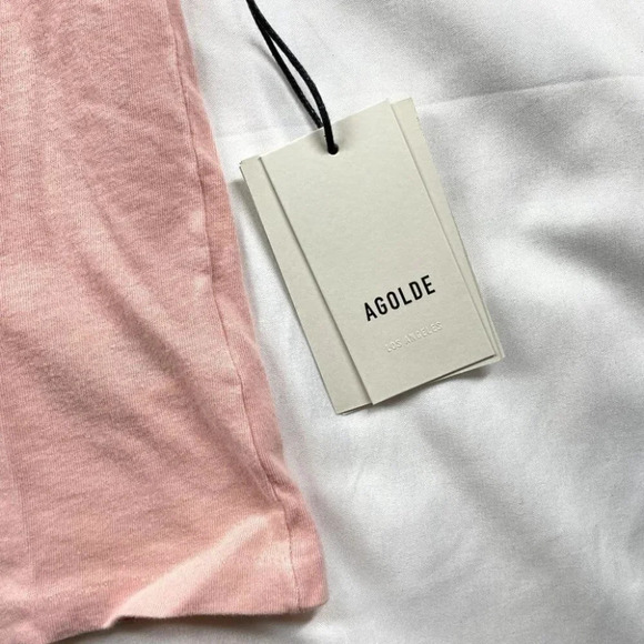 AGOLDE	NWT Linda Boxy Crewneck T-Shirt Short Sleeve Dip Dye Size XS - Picture 4 of 12